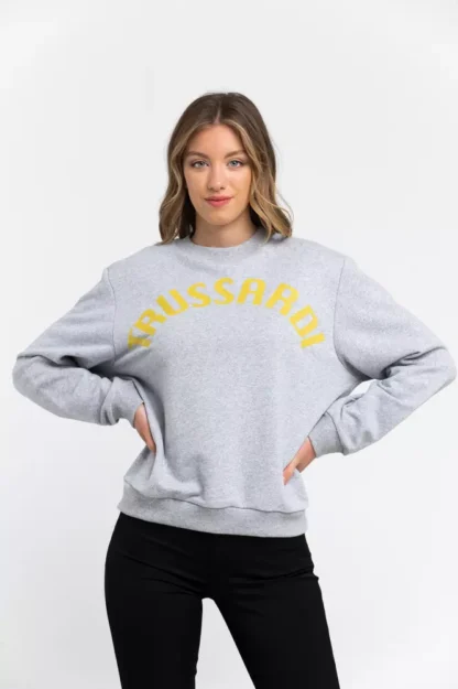 Trussardi - Gray Cotton Women Sweater