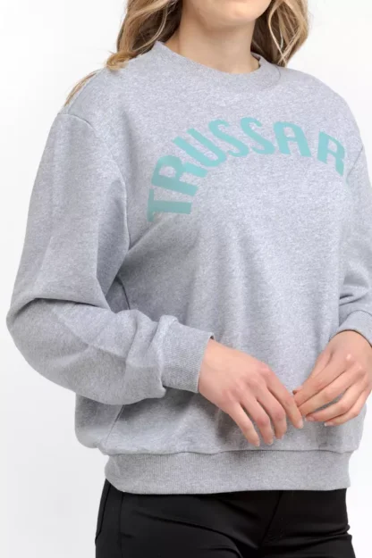 Trussardi - Gray Cotton Women Sweater