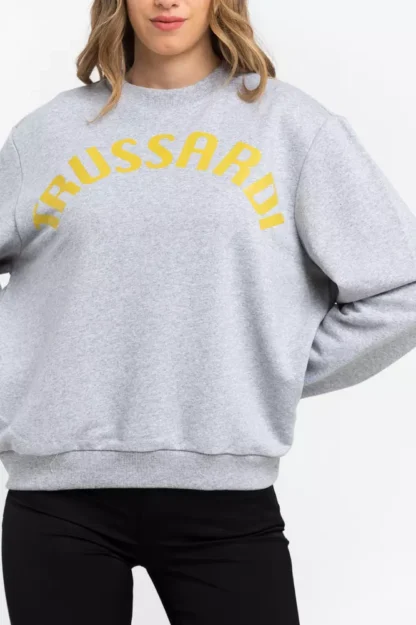 Trussardi - Gray Cotton Women Sweater