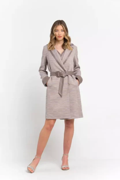 Trussardi - Beige Cotton Women Coat