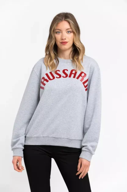 Trussardi - Gray Cotton Women Sweater