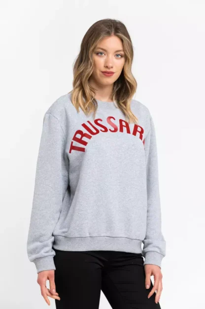 Trussardi - Gray Cotton Women Sweater