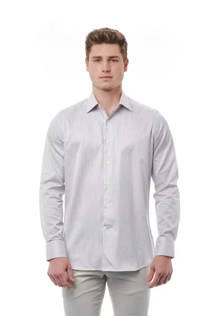 Bagutta - White Cotton Men Shirt