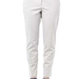 Peserico - Elegant High-Waist Cigarette Trousers