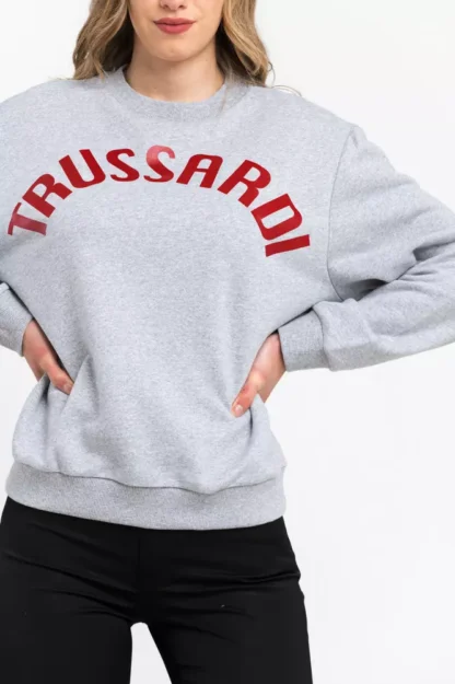 Trussardi - Gray Cotton Women Sweater