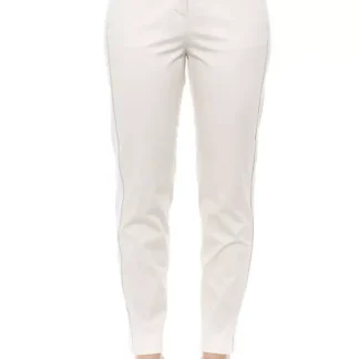 Peserico - Elegant Beige Gabardine Trousers with Pockets