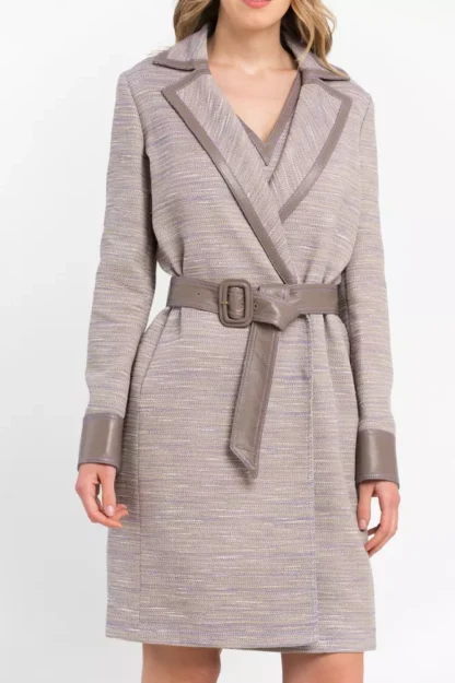 Trussardi - Beige Cotton Women Coat