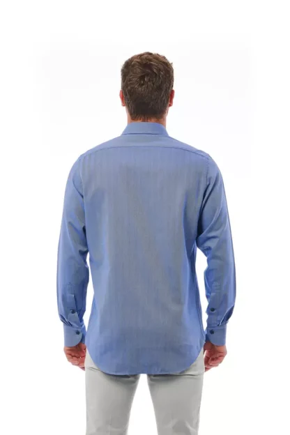 Bagutta - Light Blue Cotton Men Shirt