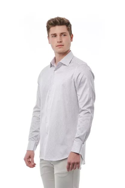 Bagutta - White Cotton Men Shirt