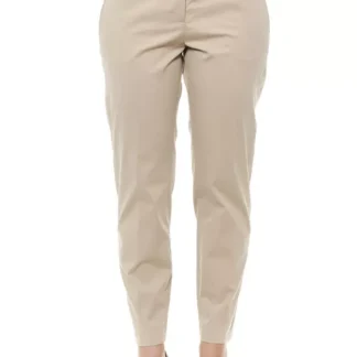 Peserico - White Cotton Women Ankle Pant