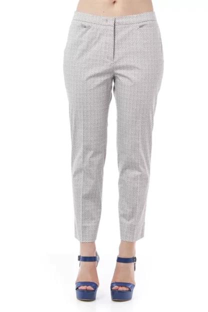 Peserico - White Cotton Women Trouser