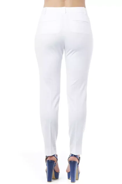 Peserico - White Cotton Women's Trouser