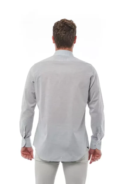 Bagutta - Gray Cotton Men Shirt