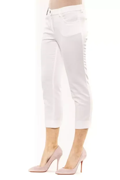 Peserico - White Cotton Women Pant