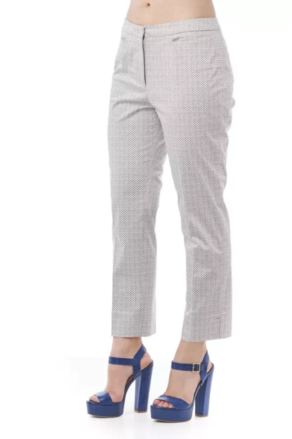 Peserico - White Cotton Women Trouser