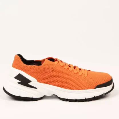 Neil Barrett - Orange Textile Men Sneaker