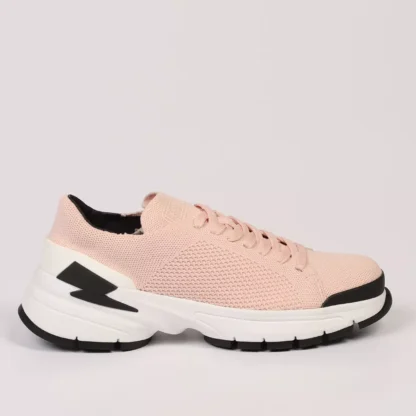 Neil Barrett - Pink Textile Men Sneaker