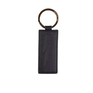 Neil Barrett - Black Leather Men Keychain