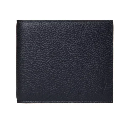 Neil Barrett - Blue Leather Men's Wallet