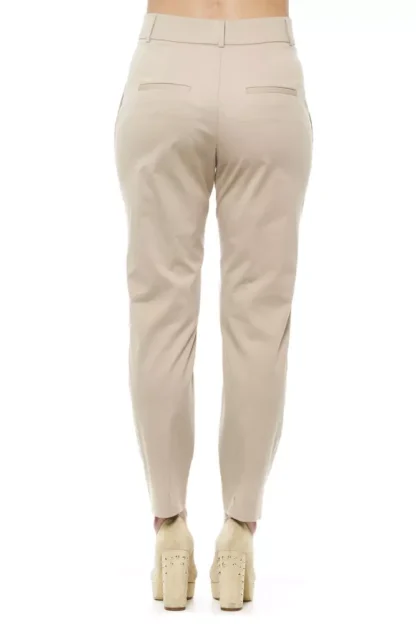 Peserico - Beige Cotton Women Trouser