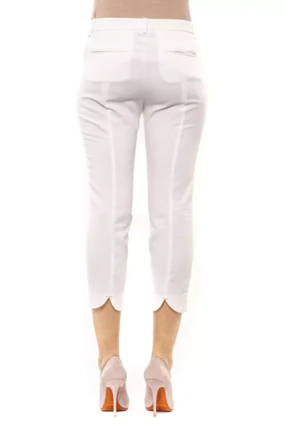 Peserico - White Cotton Women Pant