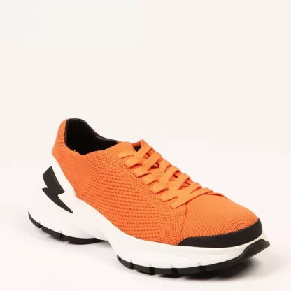 Neil Barrett - Orange Textile Men Sneaker