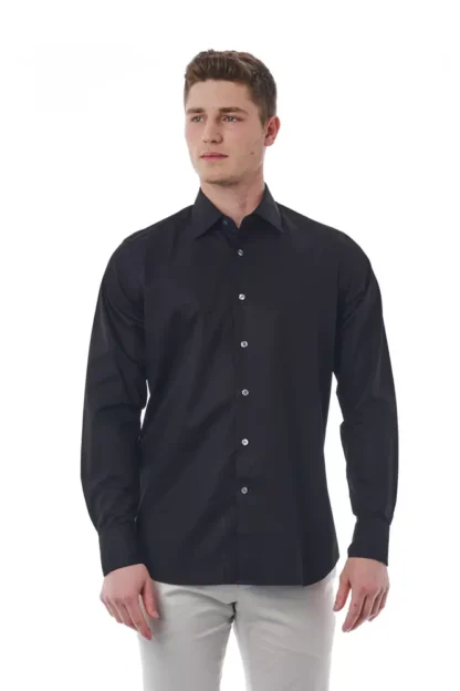 Bagutta - Black Cotton Men Shirt