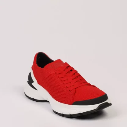 Neil Barrett - Red Textile Men Sneaker