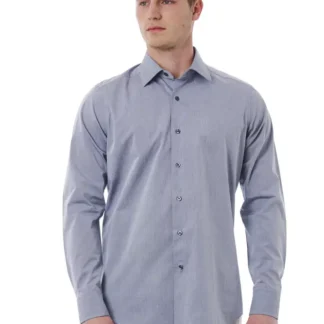 Bagutta - Light Blue Cotton Men Shirt