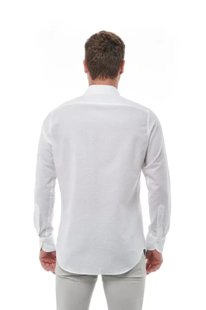 Bagutta - White Cotton Men Shirt