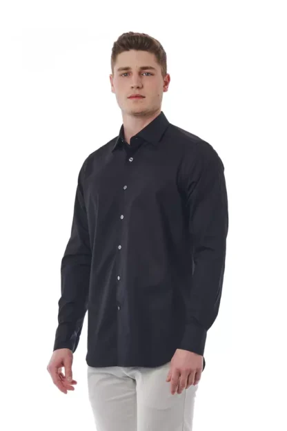 Bagutta - Black Cotton Men Shirt