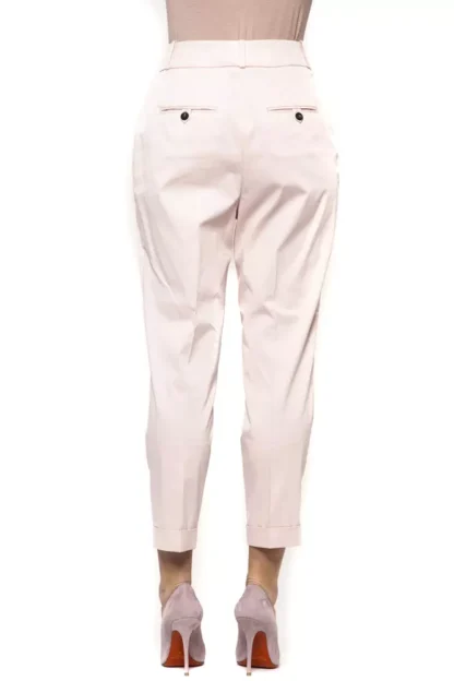 Peserico - Pink Cotton Women Trouser