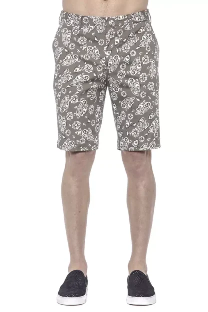 PT Torino - Green Cotton Mens Bermuda Short