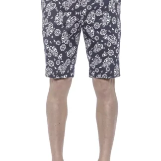 PT Torino - Blue Cotton Mens Bermuda Short