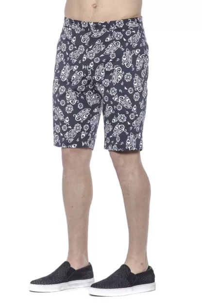 PT Torino - Blue Cotton Mens Bermuda Short