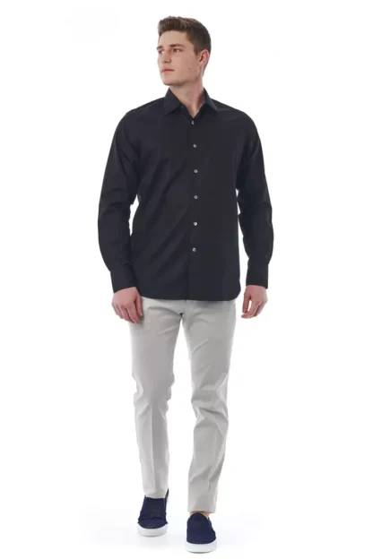 Bagutta - Black Cotton Men Shirt