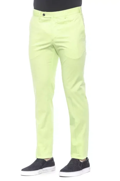 PT Torino - Green Cotton Men Trouser