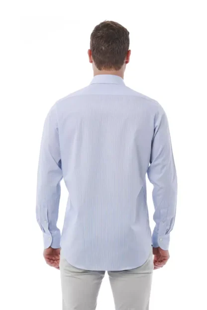 Bagutta - Light Blue Cotton Men Shirt