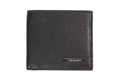 Trussardi - Black Leather Men Wallet