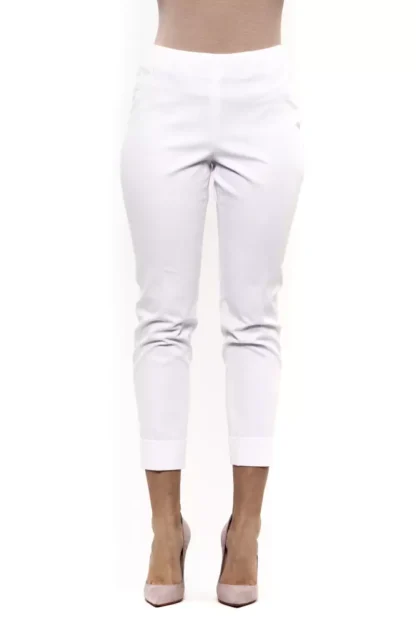 Peserico - White Cotton Women Trouser