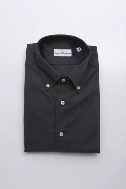 Robert Friedman - Gray Cotton Men Shirt