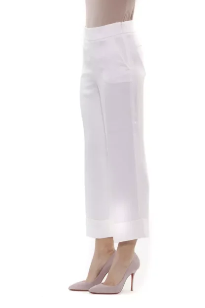 Peserico - White Viscose Women Pants