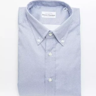 Robert Friedman - Light Blue Cotton Men Shirt