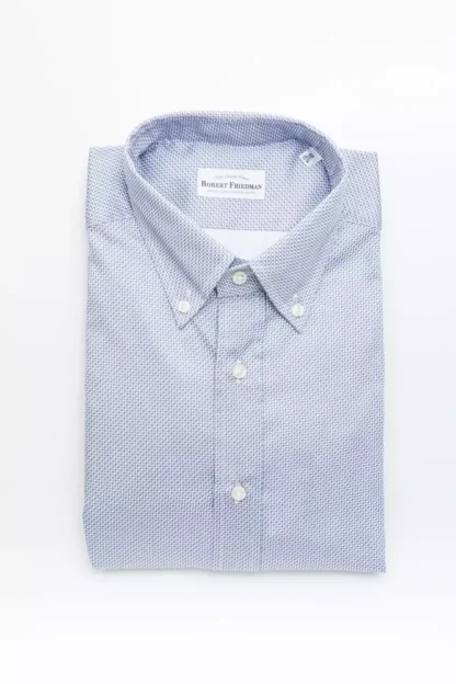 Robert Friedman - Light Blue Cotton Men Shirt