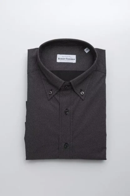 Robert Friedman - Black Cotton Men Shirt