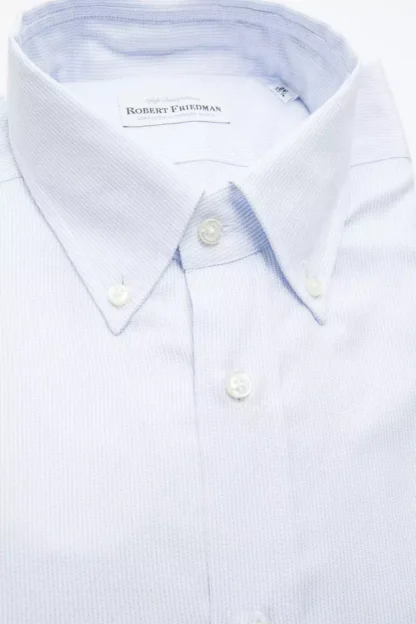 Robert Friedman - Light Blue Cotton Men Shirt