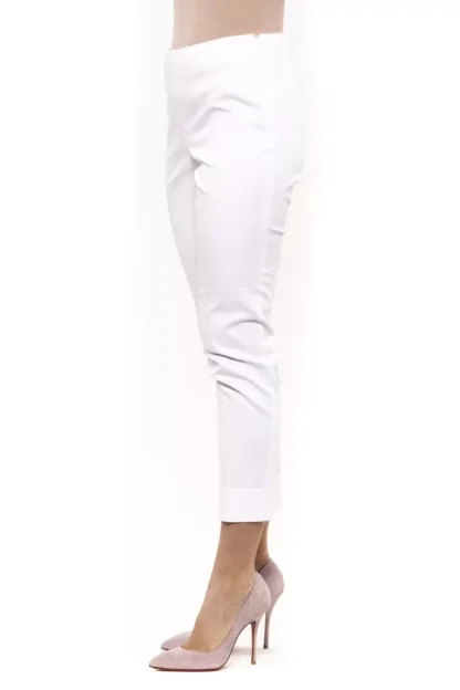 Peserico - White Cotton Women Trouser