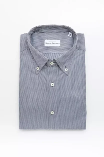 Robert Friedman - Blue Cotton Men Shirt