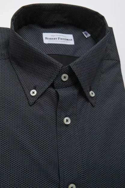 Robert Friedman - Black Cotton Men Shirt