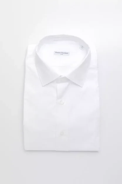 Robert Friedman - White Cotton Men Shirt